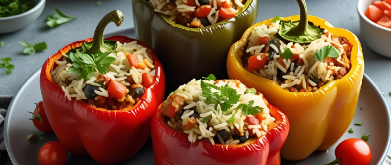 Mi: Gefüllte Paprika